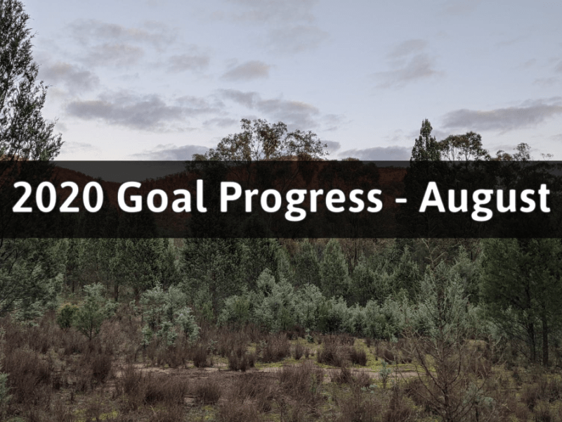 2020 Goal Progress –&nbsp;August
