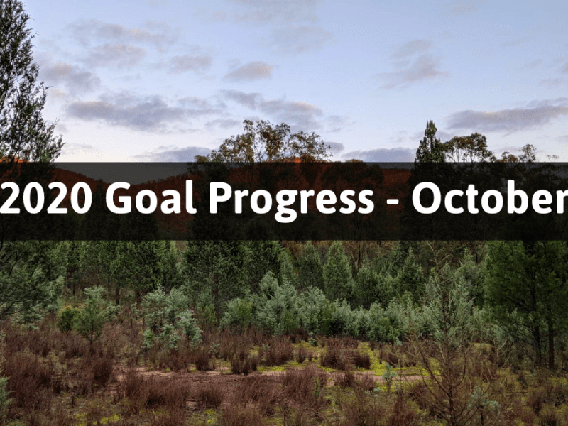 2020 Goal Progress –&nbsp;October