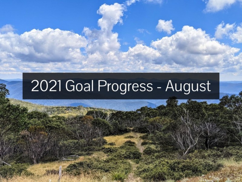 2021 Goal Progress –&nbsp;August