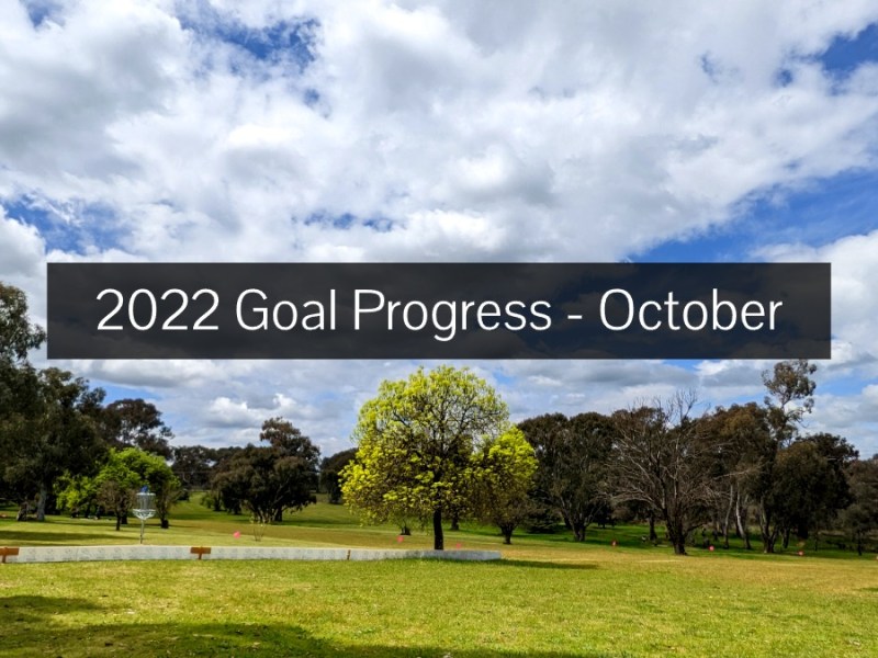 2022 Goal Progress –&nbsp;October
